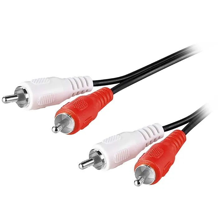 50029 CABLE DE CONEXIÓN RCA  2 RCA MACHO / 2 RCA MACHO 2,5M