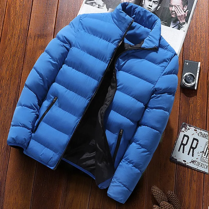 Abrigo De Invierno Con Cuello Levantado