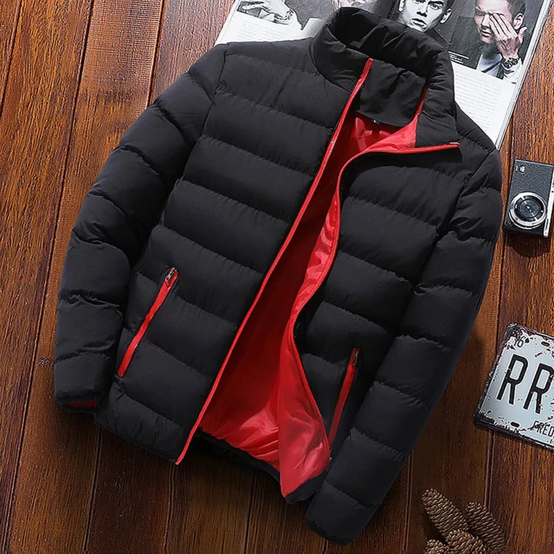 Abrigo De Invierno Con Cuello Levantado