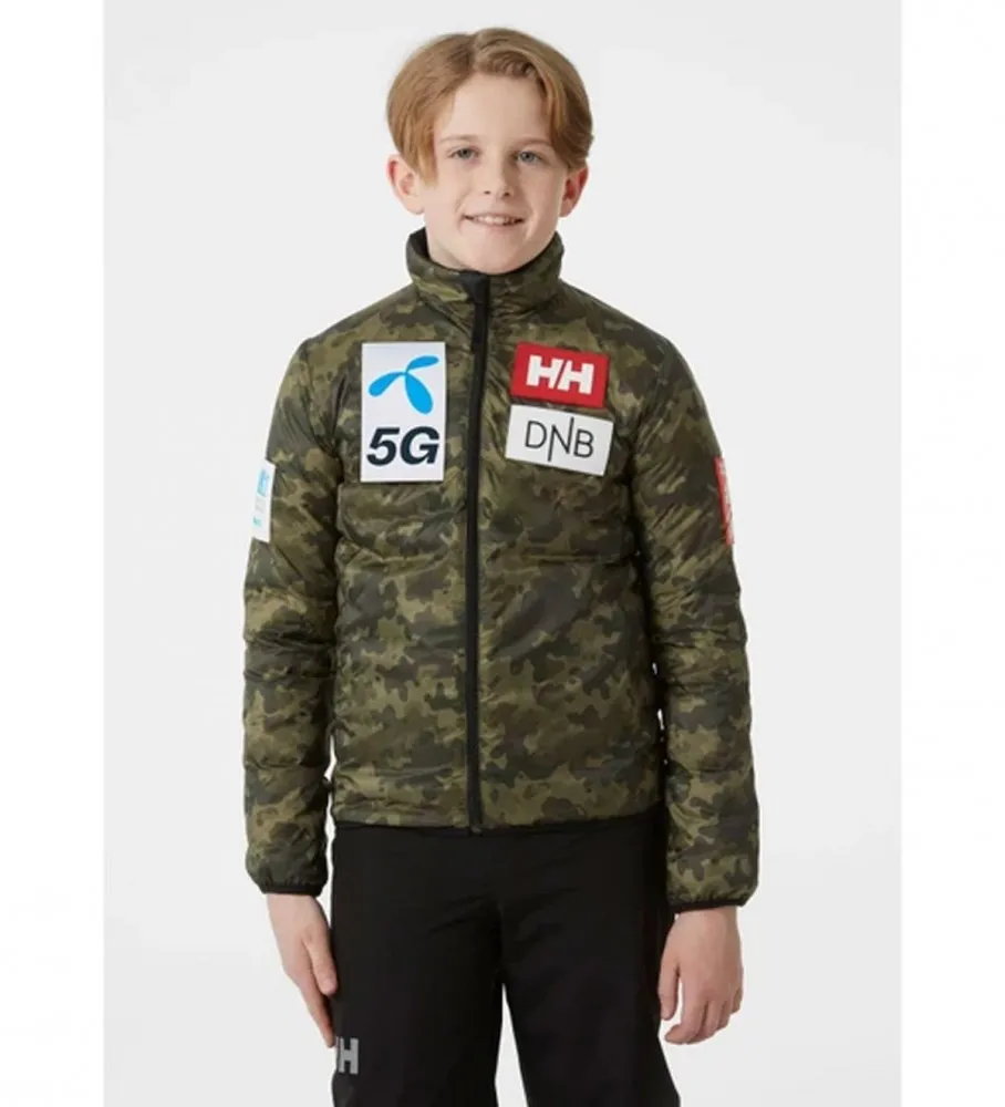 Abrigo Jr Infinity Insulator negro, camuflaje