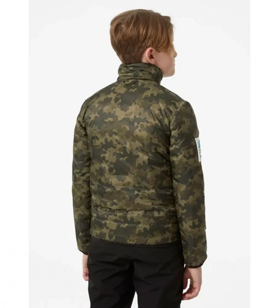 Abrigo Jr Infinity Insulator negro, camuflaje