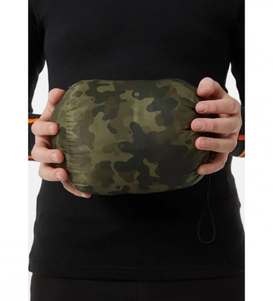Abrigo Jr Infinity Insulator negro, camuflaje