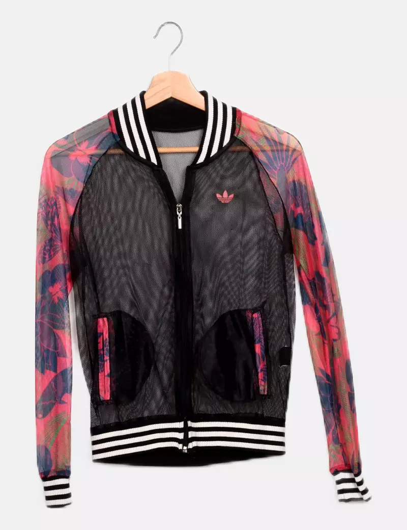 Adidas Bomber semitransparente negra