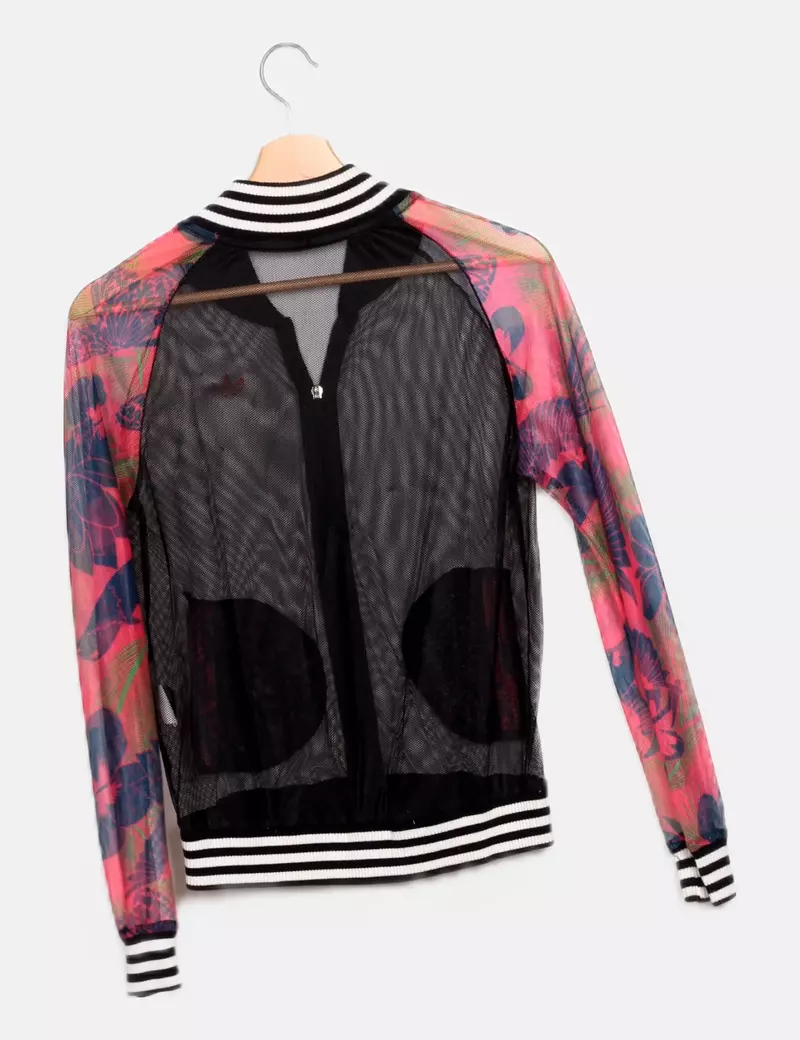 Adidas Bomber semitransparente negra