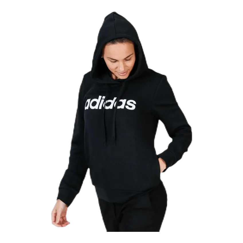 Adidas Essentials Linear Over Head Hoodie Black / White