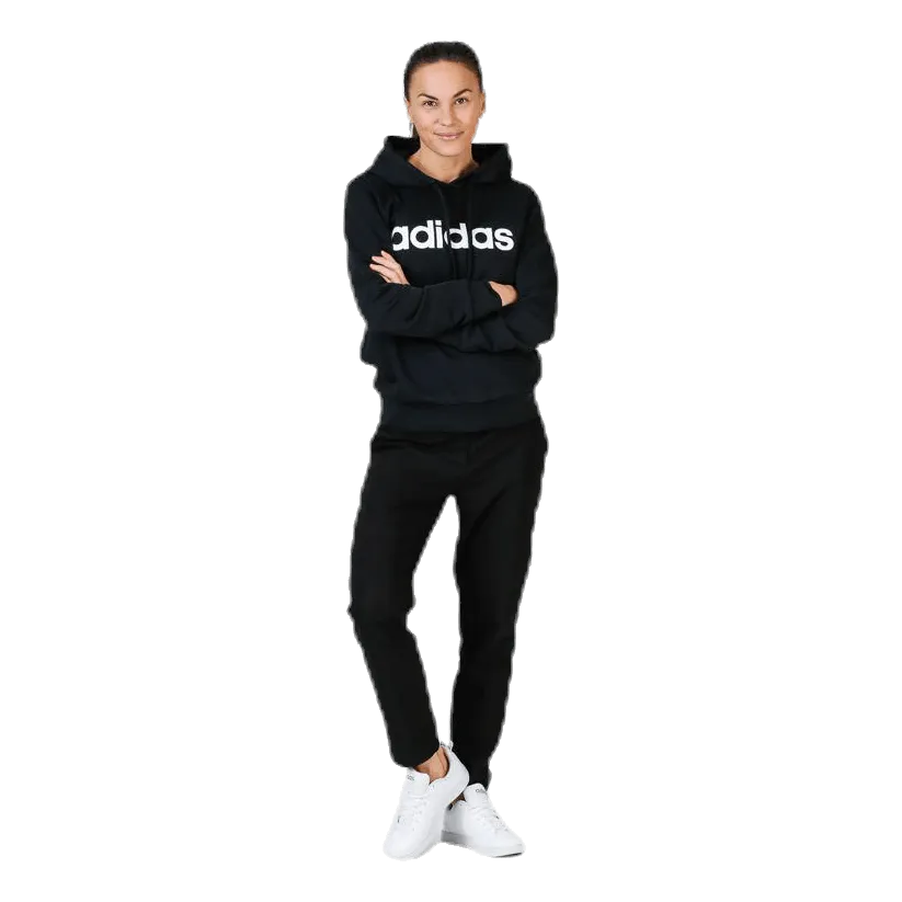 Adidas Essentials Linear Over Head Hoodie Black / White