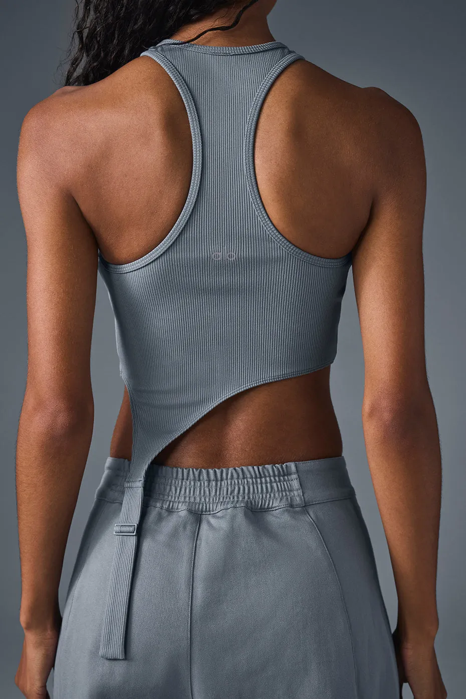ALOSOFT RIBBED REVELATION TANK  STEEL GREY