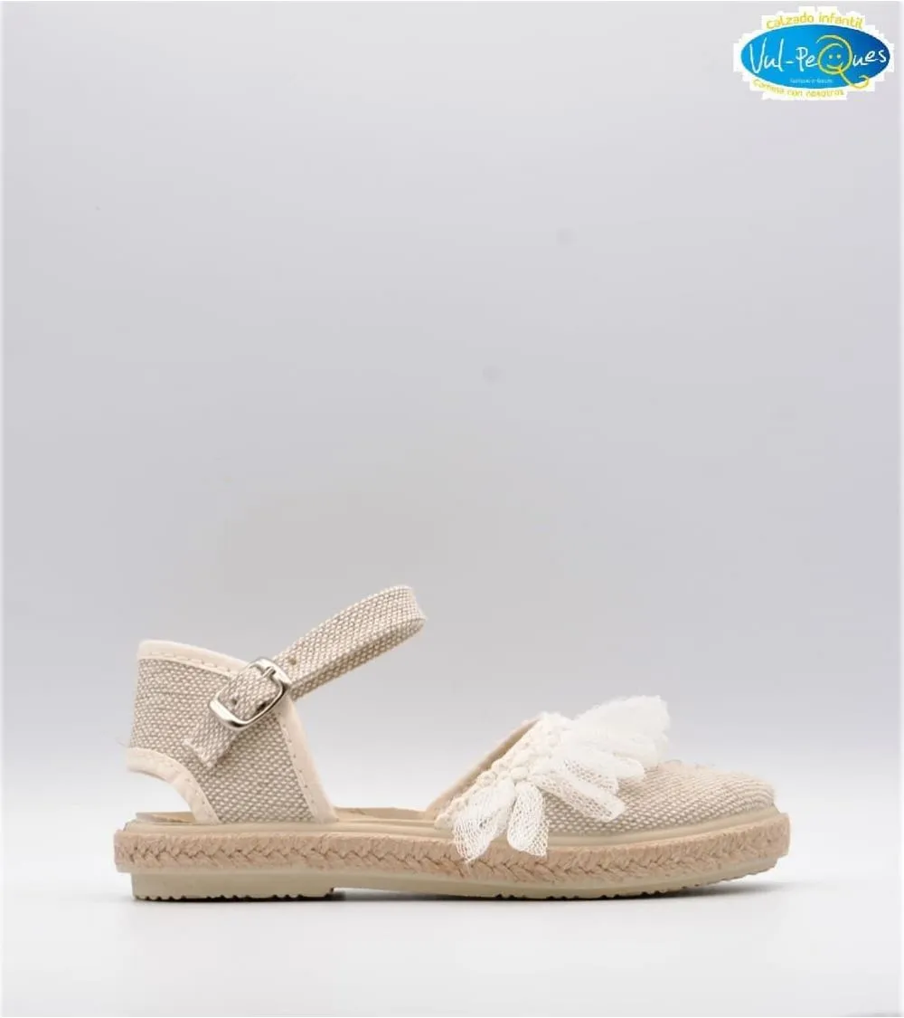 ALPARGATA VULPEQUES TULL BEIGE