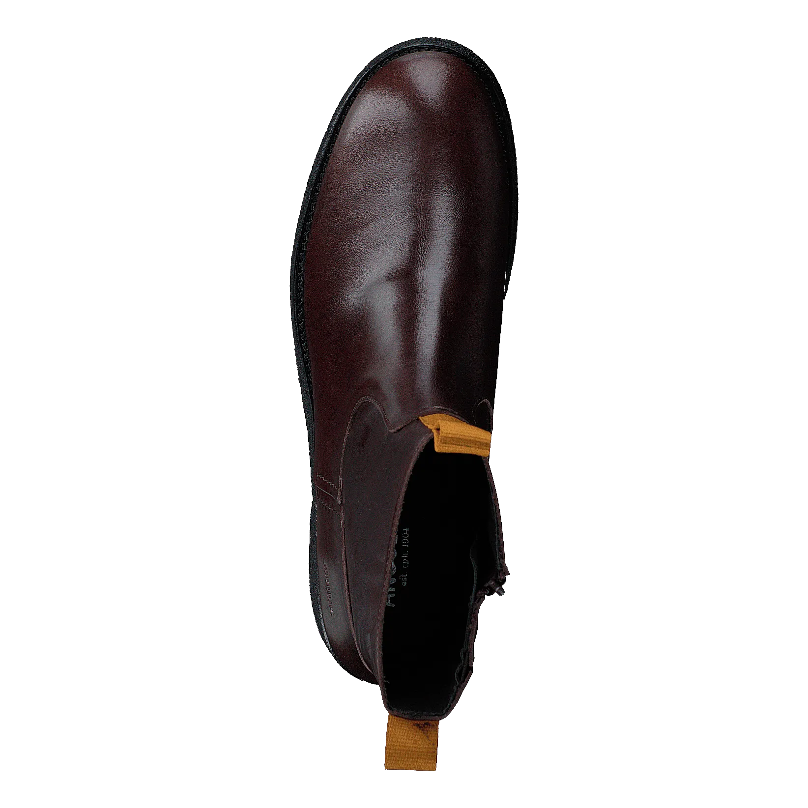 Angulus zapatos Boot With Zipper Dark Brown/mustard