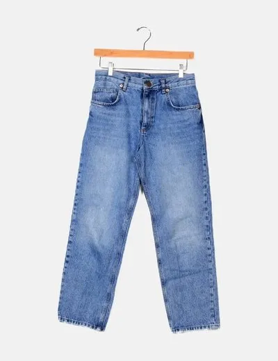 Asos Jeans mom fit azul