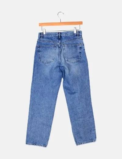 Asos Jeans mom fit azul
