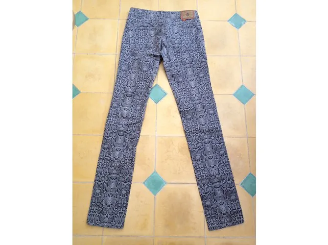 Autre Marque Pantalones Impresión de pitón 