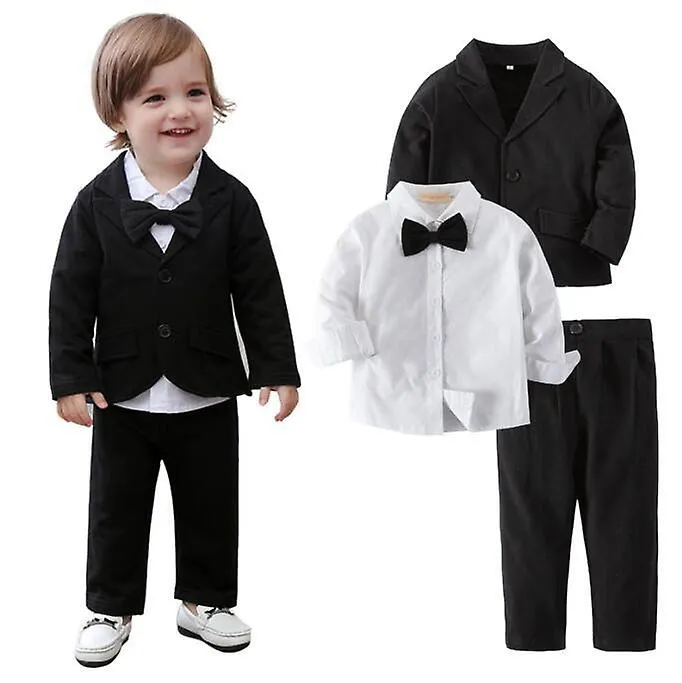 Baby Boys' 3pcs Tuxedo Set with Dress Shirt, Jacket and Pants
