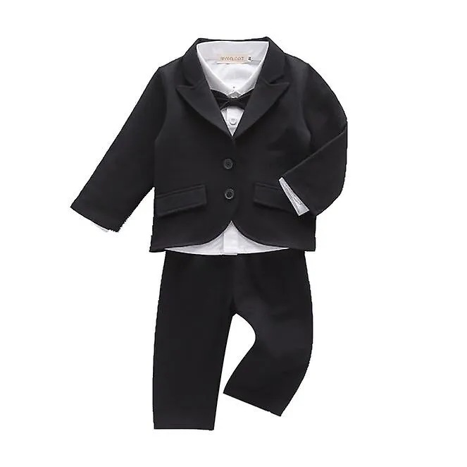 Baby Boys' 3pcs Tuxedo Set with Dress Shirt, Jacket and Pants