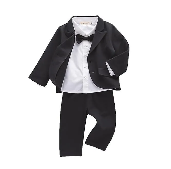 Baby Boys' 3pcs Tuxedo Set with Dress Shirt, Jacket and Pants