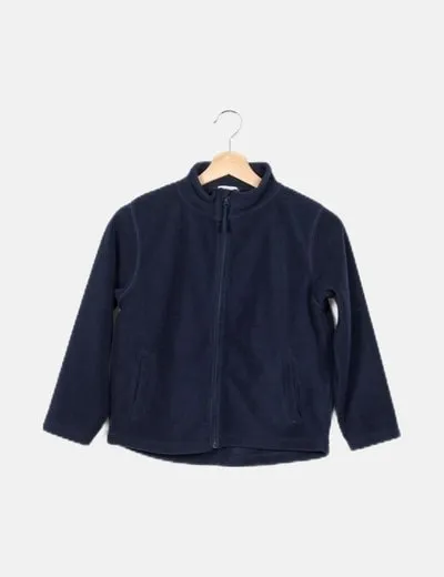 Basics Chaqueta azul polar