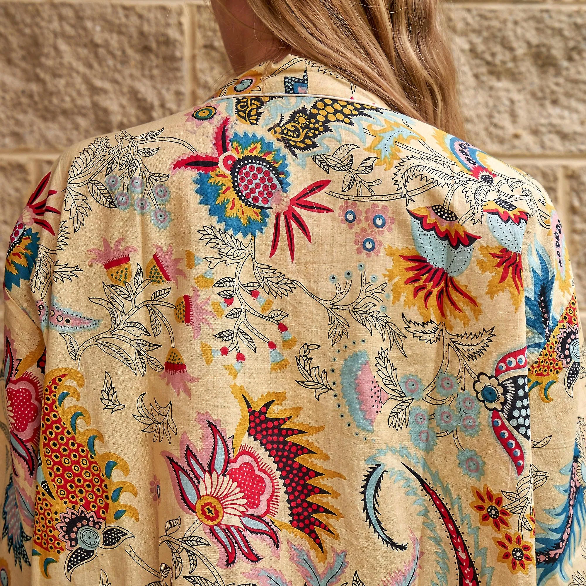 Bata kimono 100% algodón 'Frida's radiance'