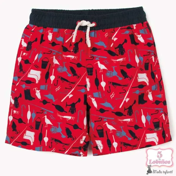 BAÑADOR BOXER NIÑO ROJO Zippy