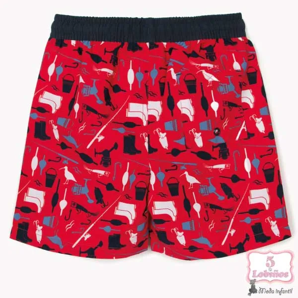 BAÑADOR BOXER NIÑO ROJO Zippy