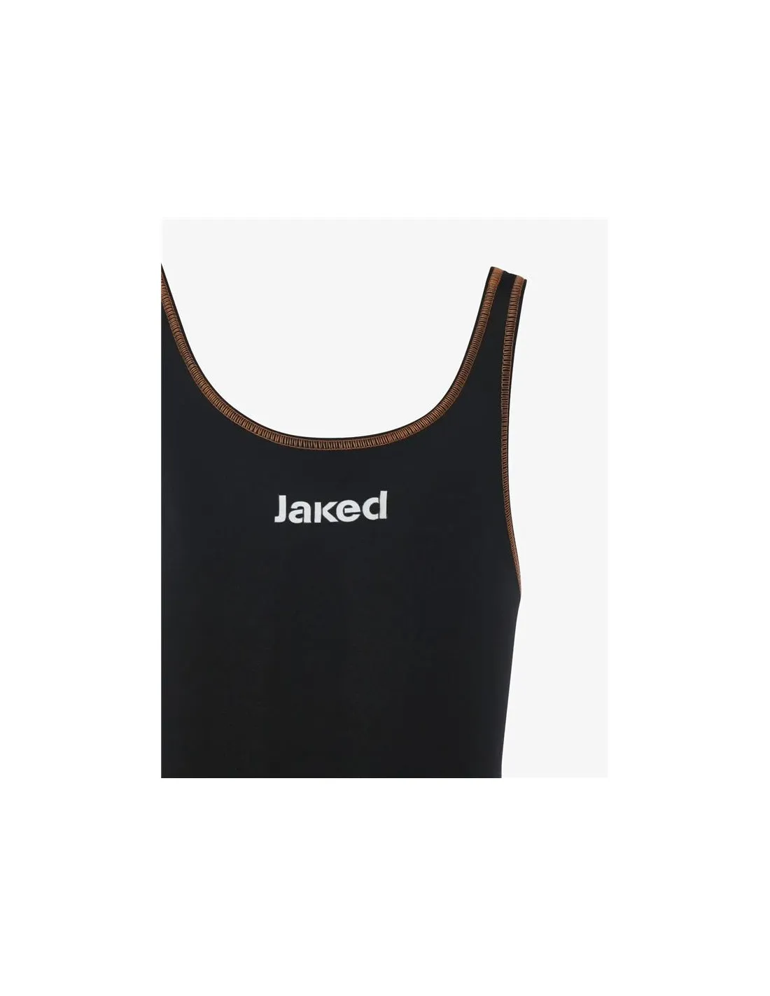Bañador Entreno Jaked Milano Niña Negro/Naranja