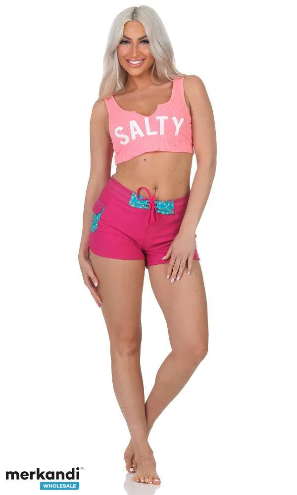 Bañador Mujer Shorts de Playa Shorts Casual Shorts Bañador en Rosa