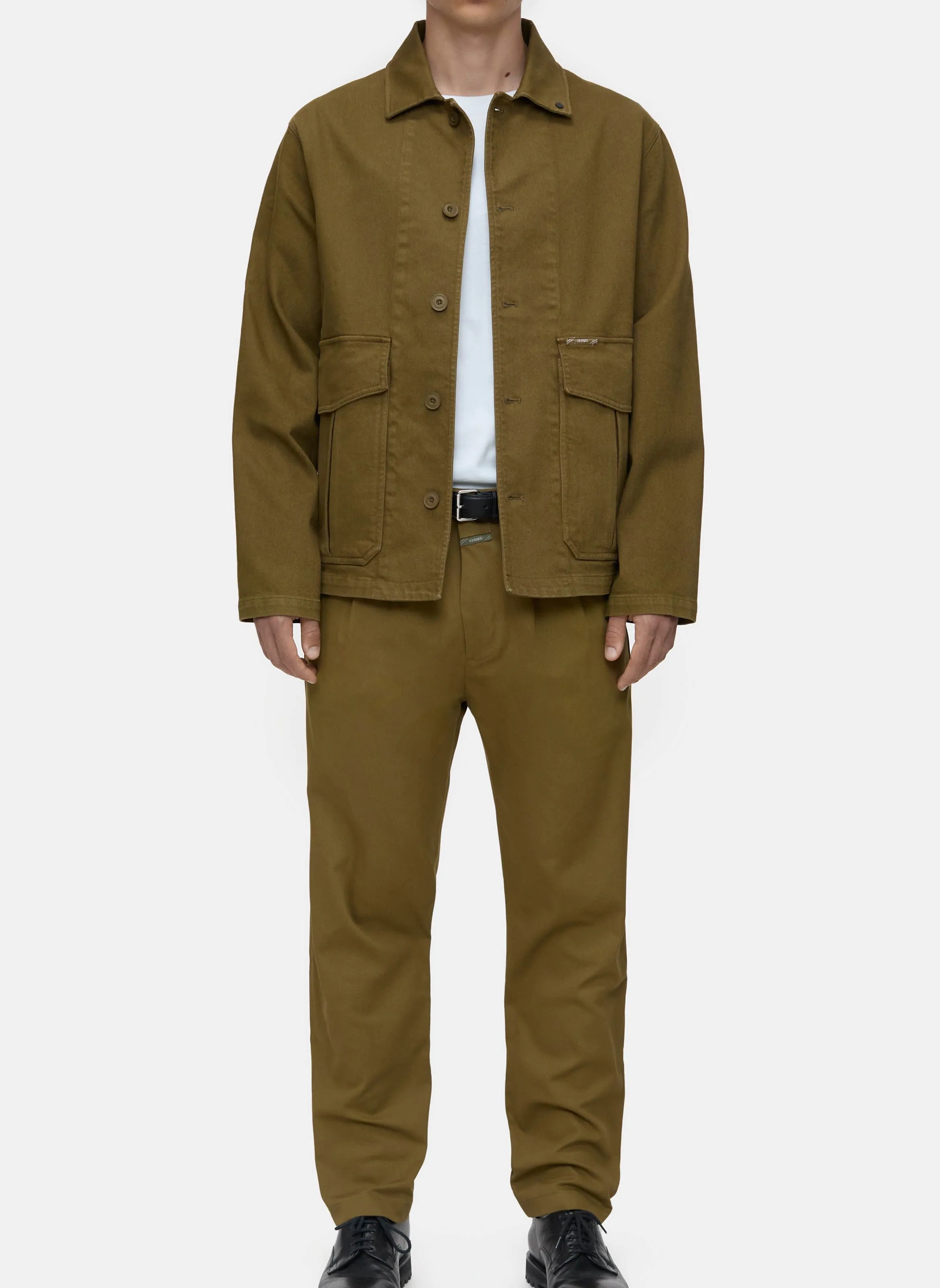 BERGEN  CHINO EN SARGA DE ALGODóN ELáSTICO EN DORADO