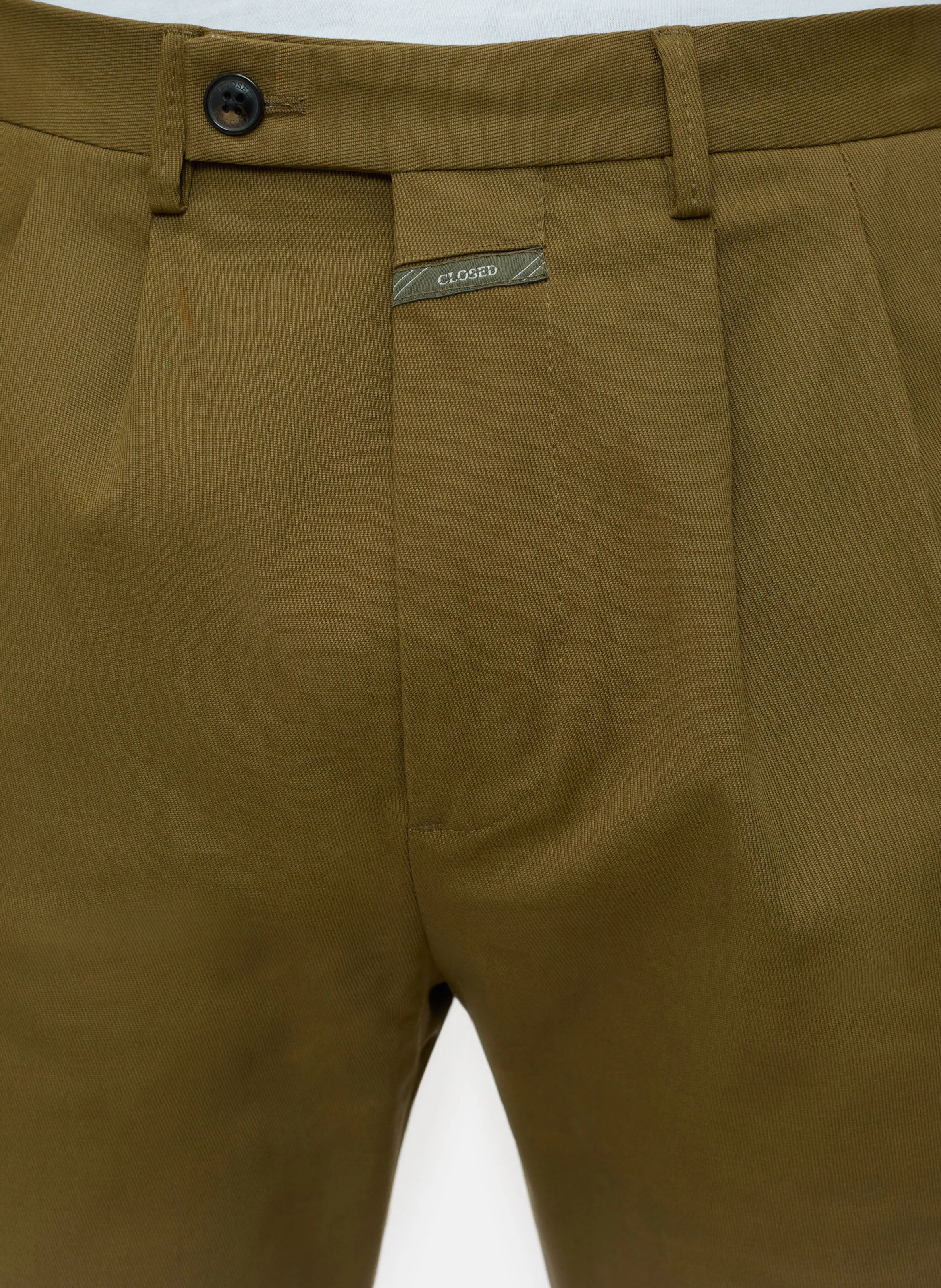 BERGEN  CHINO EN SARGA DE ALGODóN ELáSTICO EN DORADO