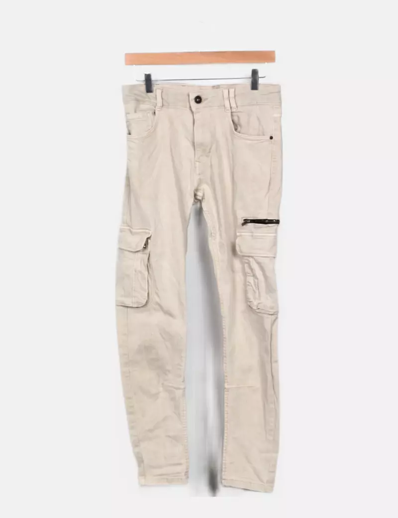 Bershka Jeans beige recto