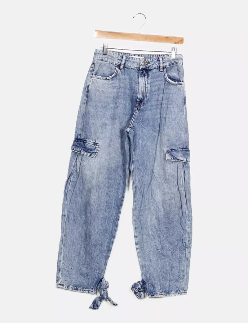 Bershka Jeans denim casual azul