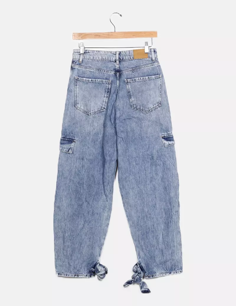 Bershka Jeans denim casual azul