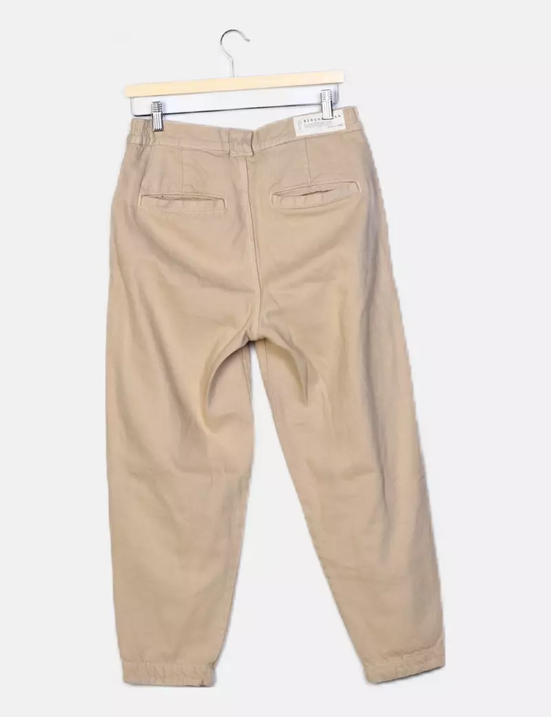 Bershka Jeans slouchy beige