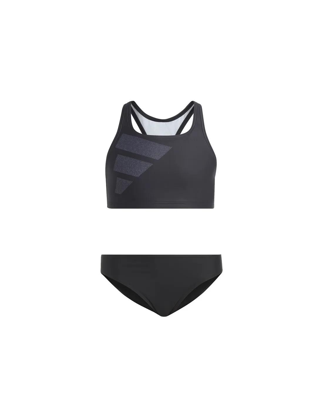 Bikini de Natación adidas Big Bars Logo Negro Niña