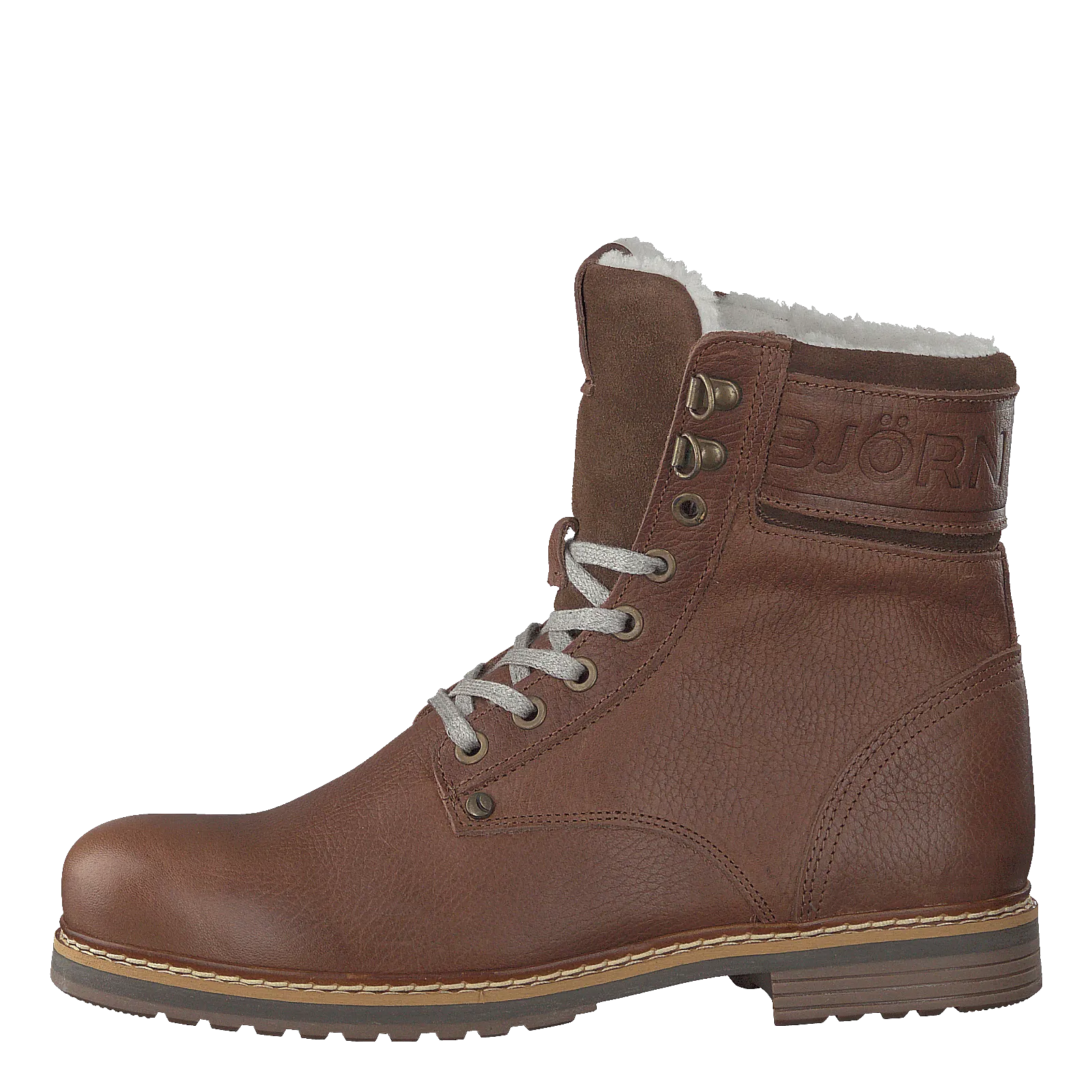 Björn Zapatos Borg Josie High Fur Dark Brown