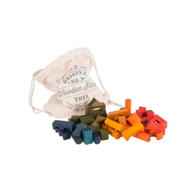 Bloques de colores. Bolsa de 100 piezas