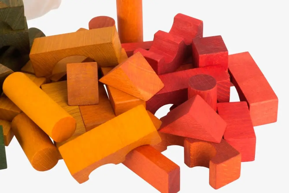 Bloques de colores. Bolsa de 100 piezas