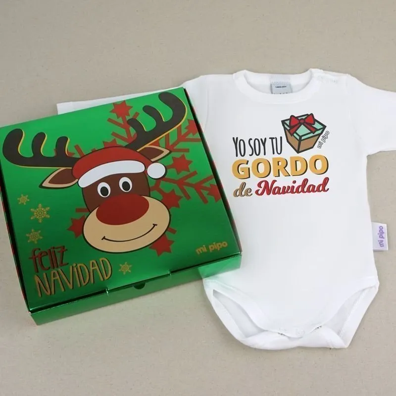 Body bebé Gordo de Navidad