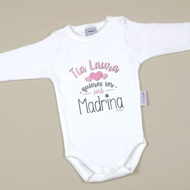 Body bebé personalizado Madrina/Padrino