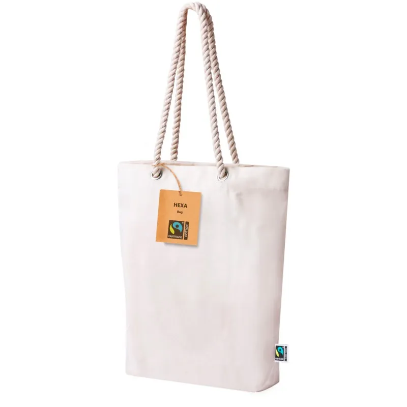 Bolsa de algodón publicitaria sostenible Hexa