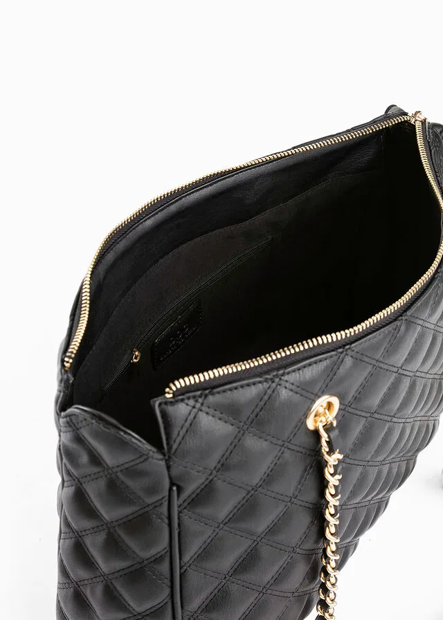 BOLSO SHOPPER NEGRODORADO