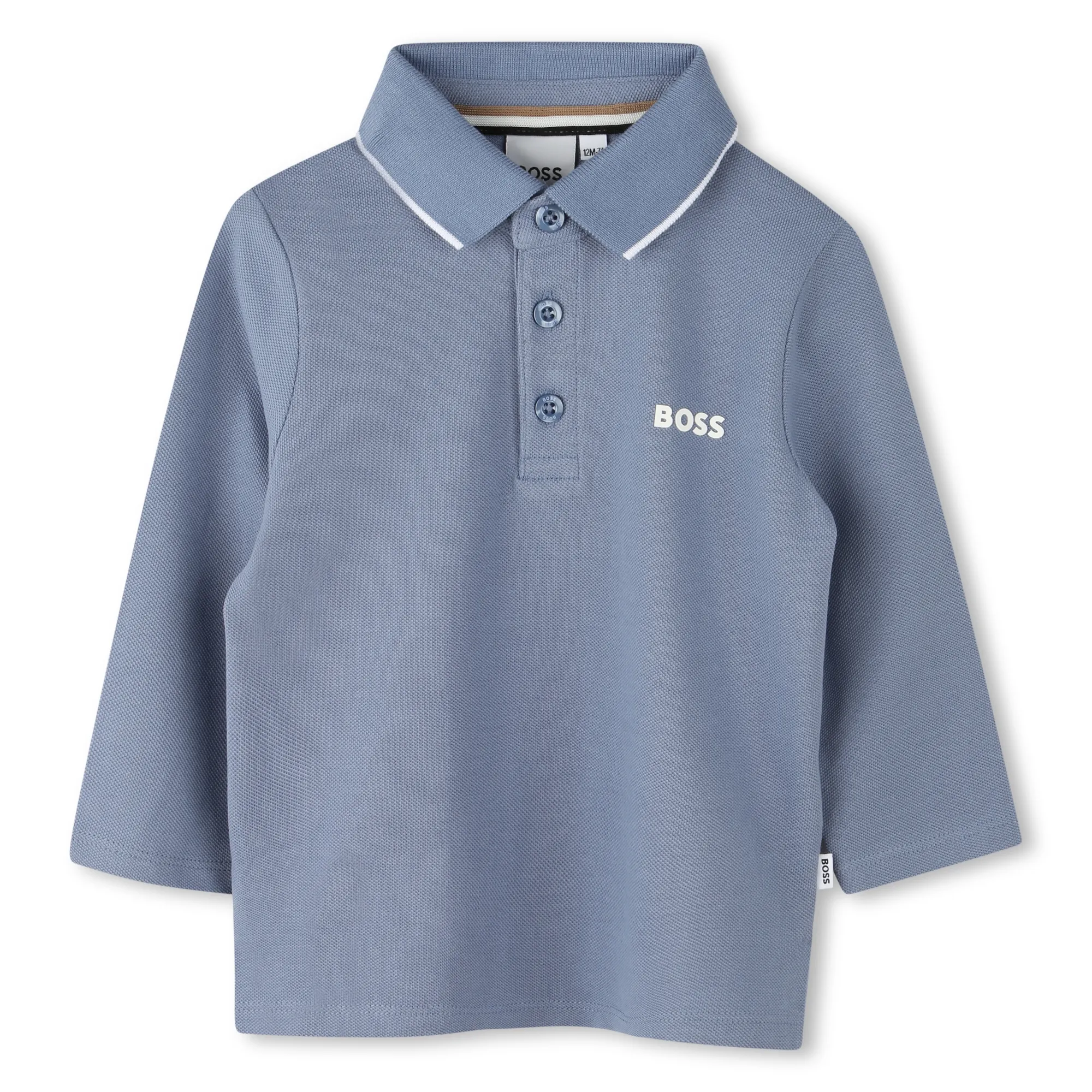 BOSS Polo de piqué de algodón