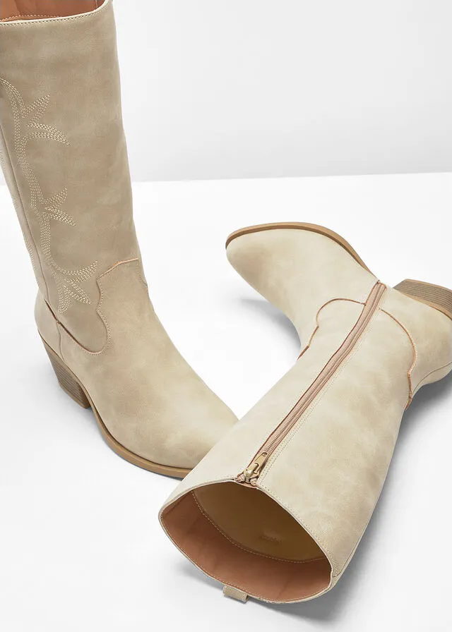 Botas de vaquero camello