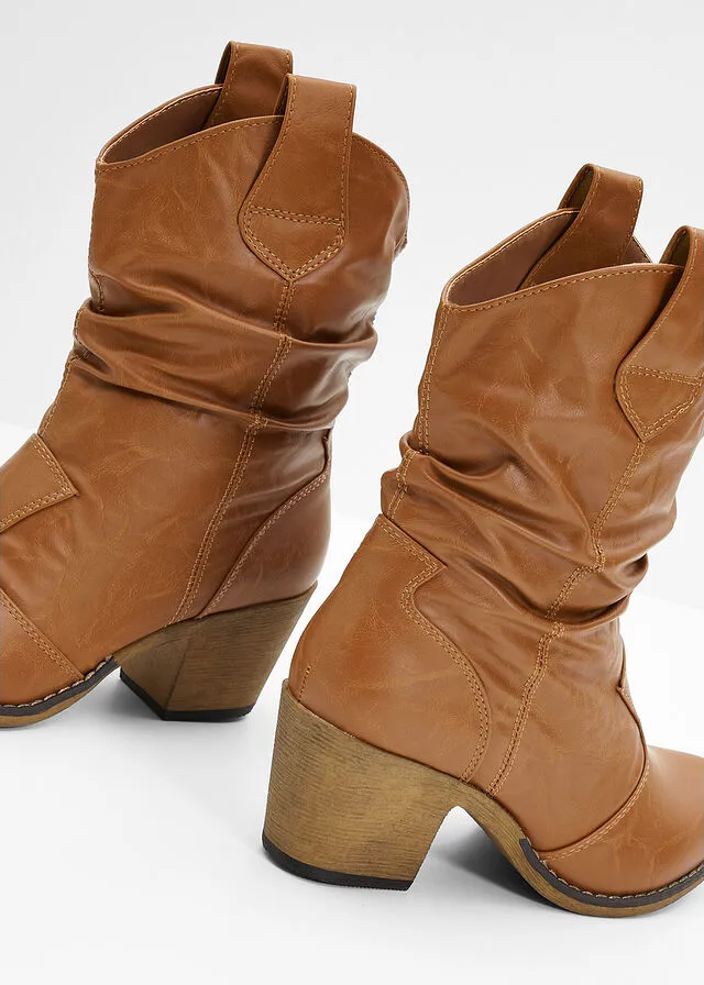 Botas estilo cowboy Camel