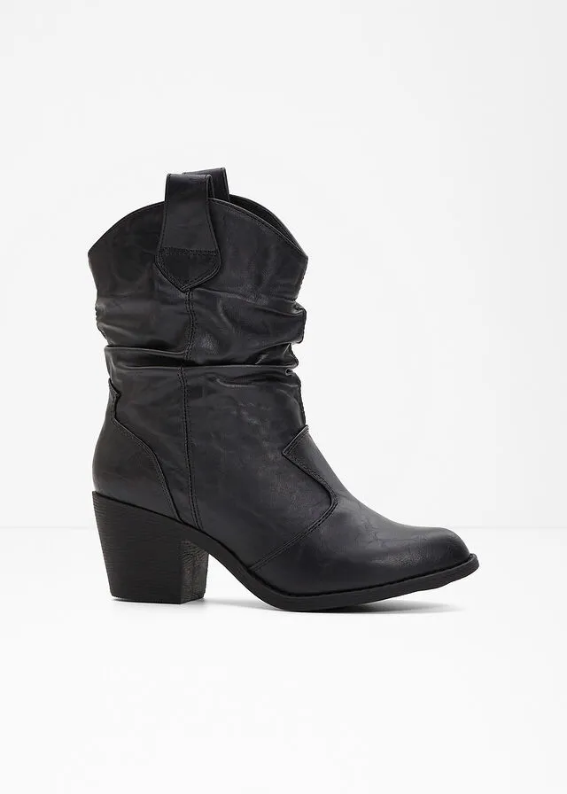 Botas estilo cowboy Negro