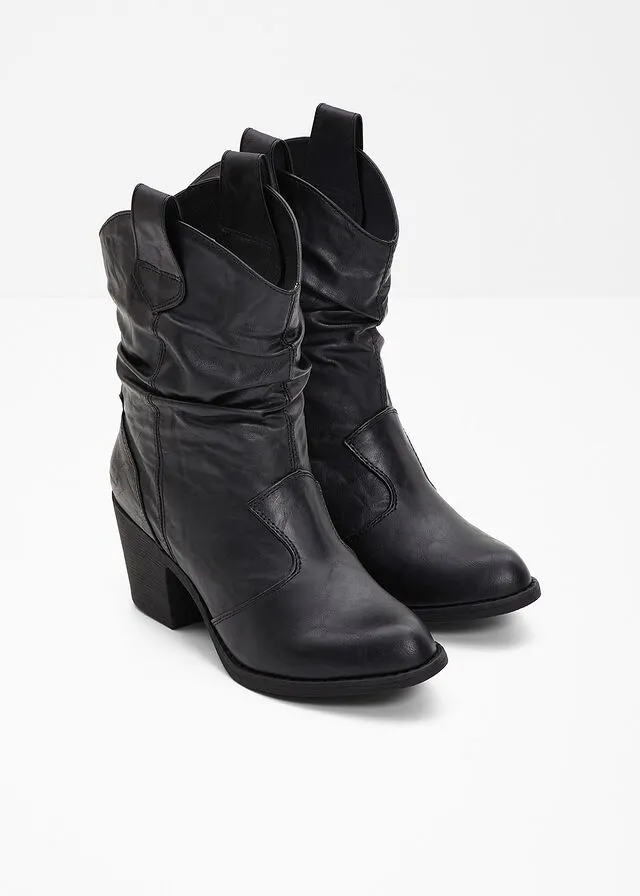 Botas estilo cowboy Negro