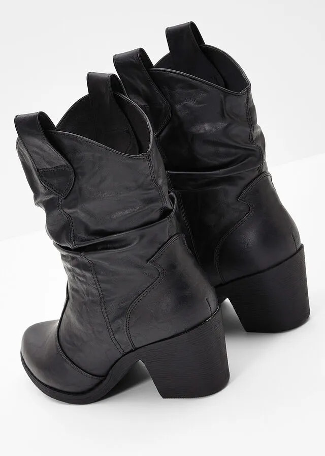 Botas estilo cowboy Negro