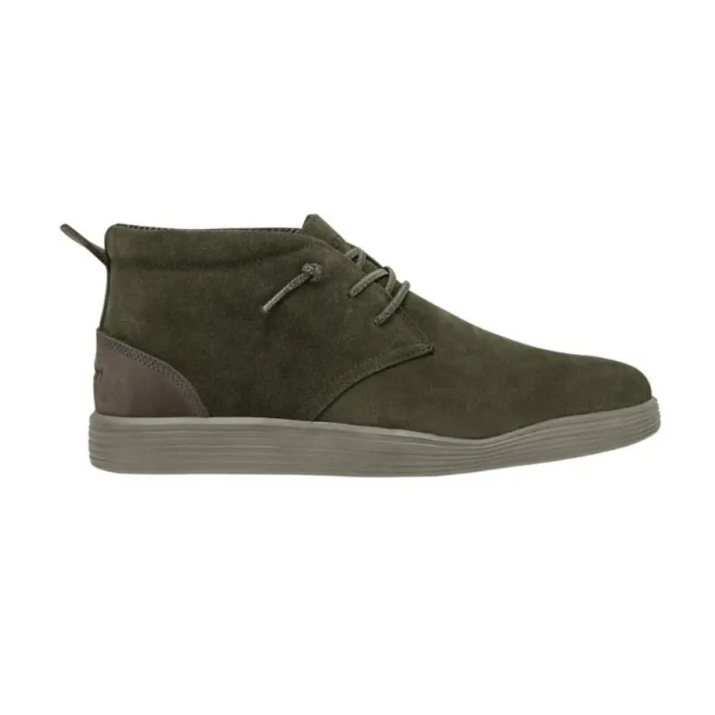 Botas Hey Dude Jo Suede Hombre Kaki