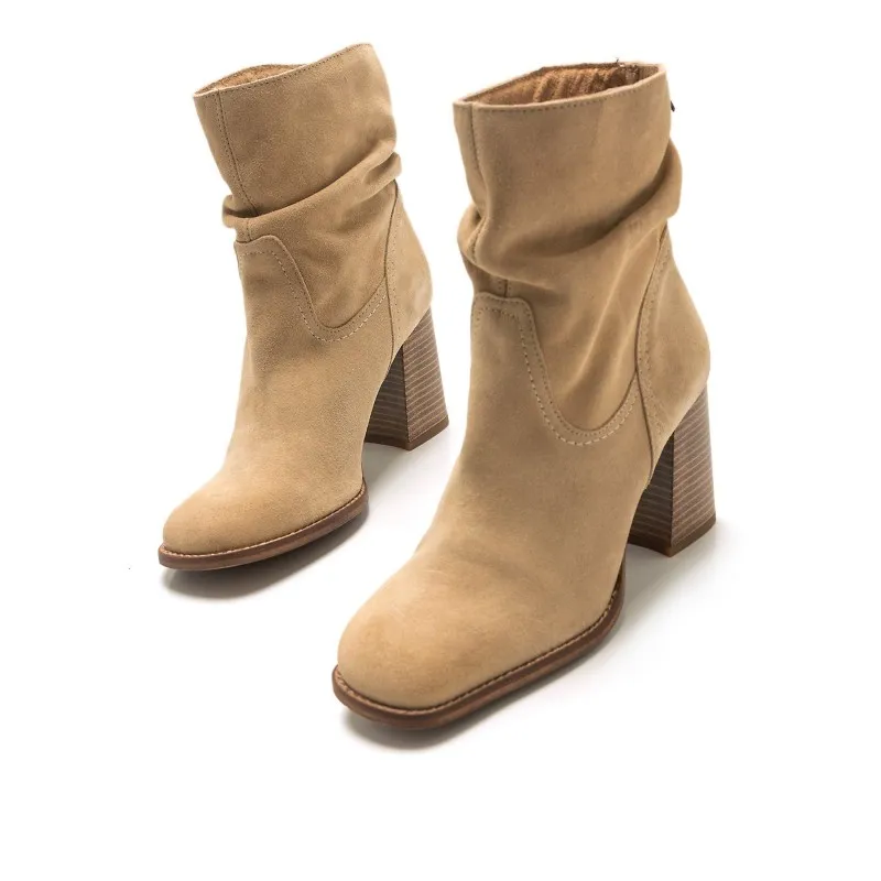 Botines Casual de Mujer MTNG VIOLETTE Beige 55810