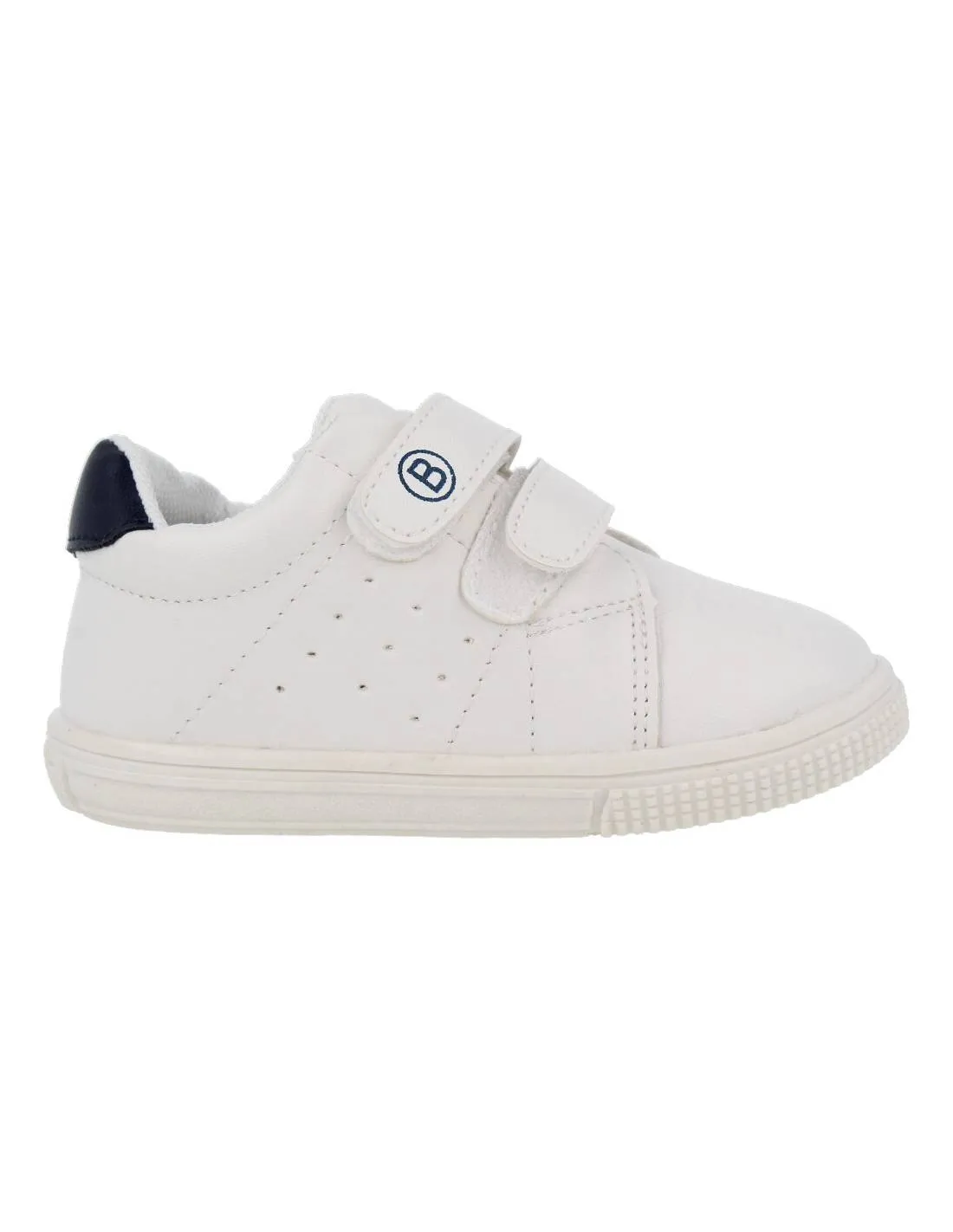 BUBBLE KIDS  DEPORTIVA FLEXIBLE VELCRO BLANCO MARINO