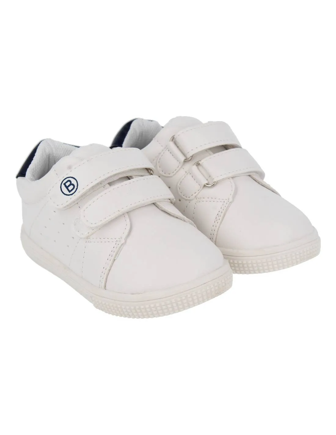 BUBBLE KIDS  DEPORTIVA FLEXIBLE VELCRO BLANCO MARINO