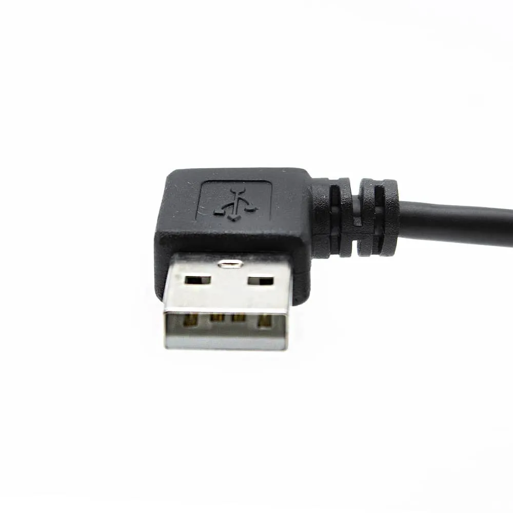 Cable Prolongador USB Hembra A USB Macho 90 Grados 0.15 M Negro